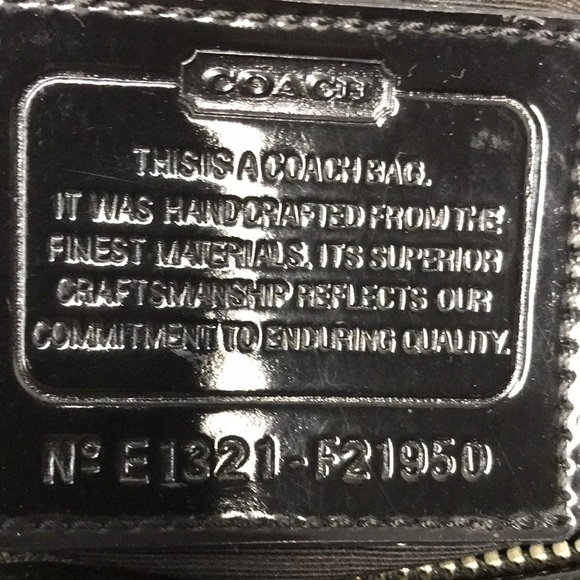 COACH E1321-F21950 Signature Stripe Kisslock Carryall Handbag Purse Satchel - Picture 4 of 17